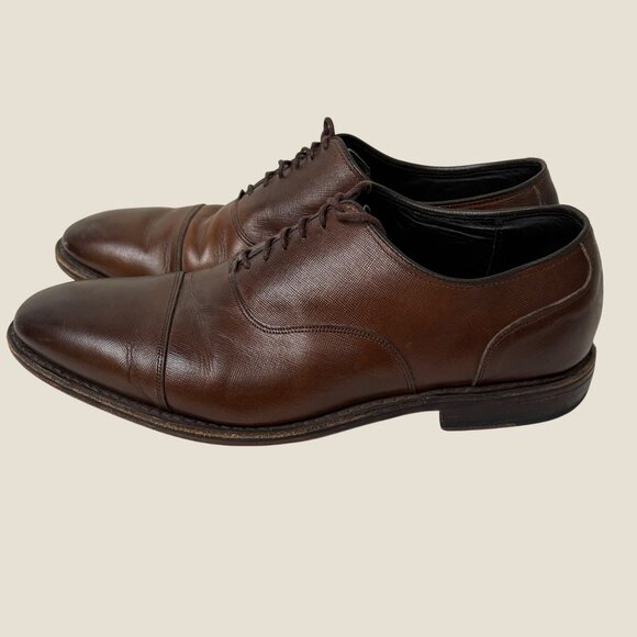 Allen Edmonds Mens Bond Street Cap Toe Textured Leather Lace Up Oxford Size 11.5 - Picture 5 of 12